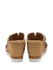 Lotus Brown Casual Wedge Mule Sandals - Image 3 of 4