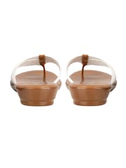 Lotus White Toe-Post Sandals - Image 3 of 4