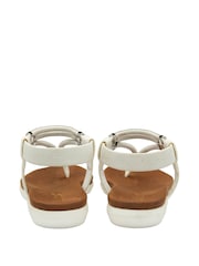 Lotus White Casual Toe Thong Sandals - Image 3 of 4