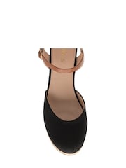 Lotus Black Wedge Espadrille Shoes - Image 4 of 4