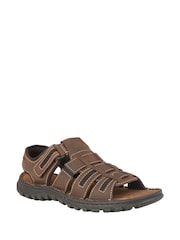 Lotus Brown Casual Mens Sandals - Image 1 of 4