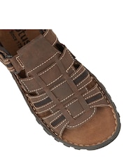 Lotus Brown Casual Mens Sandals - Image 4 of 4