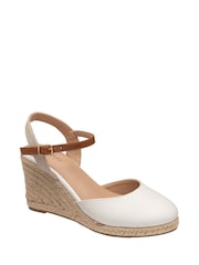 Weiß - Lotus Espadrilles mit Keilabsatz - Image 1 of 4