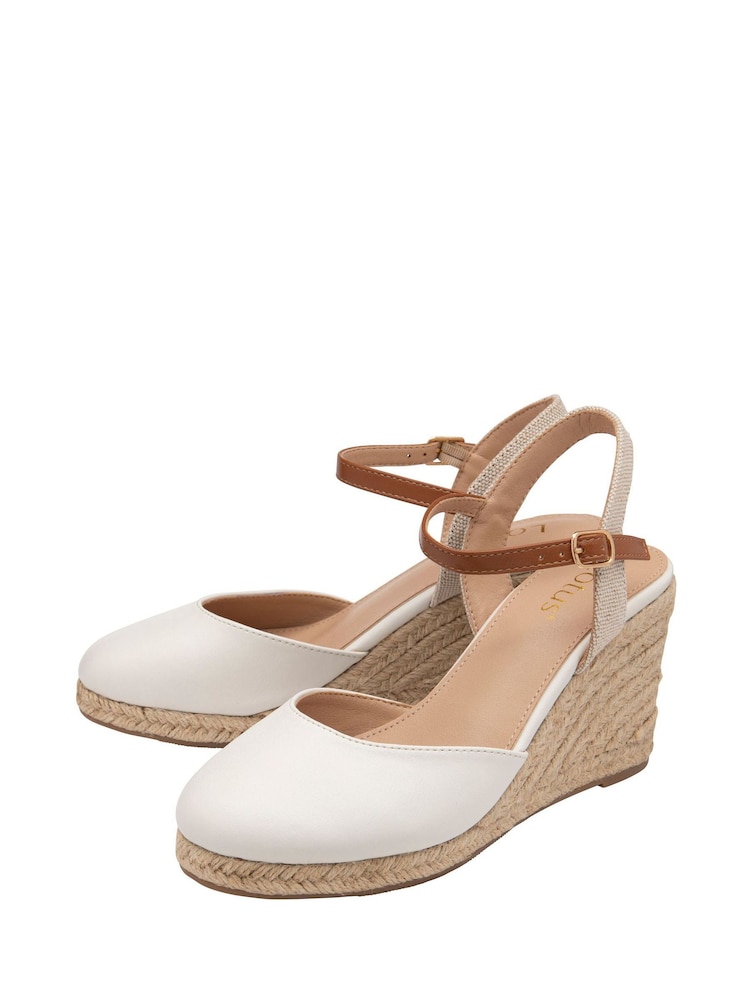 Weiß - Lotus Espadrilles mit Keilabsatz - Image 2 of 4