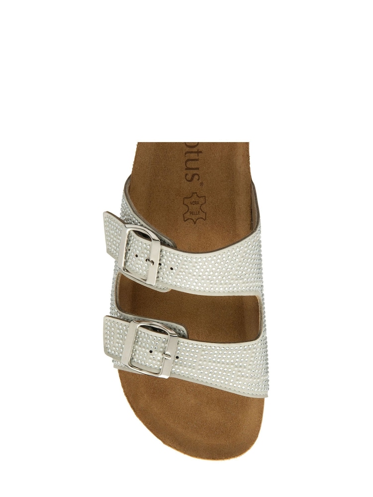 Lotus Silver Casual Mule Sandals - Image 4 of 4