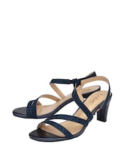 Lotus Blue Diamante Ocassion Sandals - Image 2 of 4
