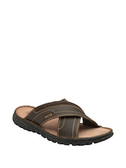 Lotus Tan Brown Casual Mens Sandals - Image 1 of 4