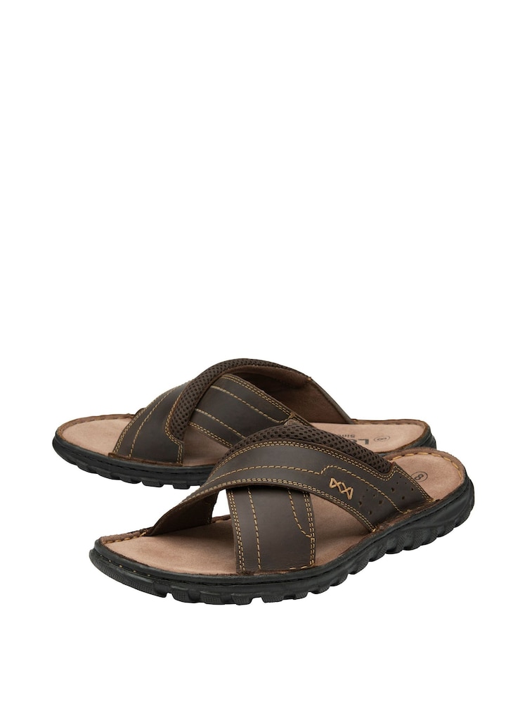Lotus Tan Brown Casual Mens Sandals - Image 2 of 4
