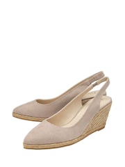 Lotus Natural Sling Back Wedge Espadrille Shoes - Image 2 of 4