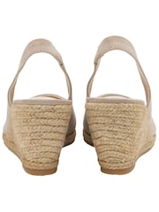 Lotus Natural Sling Back Wedge Espadrille Shoes - Image 3 of 4
