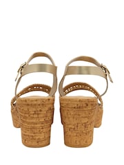 Lotus Natural Casual Flatform Wedge Sandals - Image 3 of 4