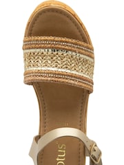 Lotus Natural Casual Flatform Wedge Sandals - Image 4 of 4
