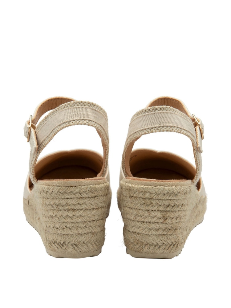 Naturalny - Buty espadryle Lotus na koturnie - Image 3 of 4