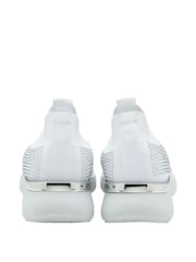 Lotus White Casual Knit Trainers - Image 3 of 4