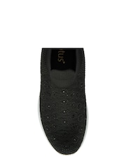 Lotus Black Casual Knit Trainers - Image 4 of 4
