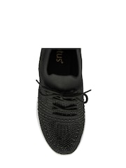 črna - Lotus Casual Knit Trainers - Slika 3 iz 4