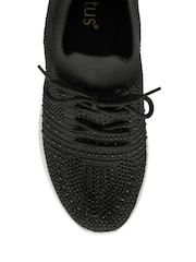 črna - Lotus Casual Knit Trainers - Slika 4 iz 4