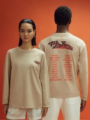 Reiss x McLaren F1 Team Taupe McLaren F1 Crew Neck Tour T-Shirt - Image 1 of 10