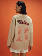 Reiss x McLaren F1 Team Taupe McLaren F1 Crew Neck Tour T-Shirt - Image 3 of 10