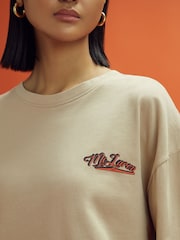Reiss x McLaren F1 Team Taupe McLaren F1 Crew Neck Tour T-Shirt - Image 4 of 10