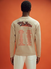 Reiss x McLaren F1 Team Taupe McLaren F1 Crew Neck Tour T-Shirt - Image 6 of 10