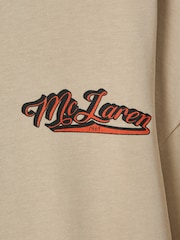 Reiss x McLaren F1 Team Taupe McLaren F1 Crew Neck Tour T-Shirt - Image 9 of 10