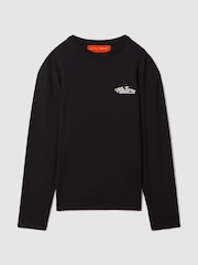 Reiss x McLaren F1 Team Black McLaren F1 Crew Neck Tour T-Shirt - Image 2 of 12