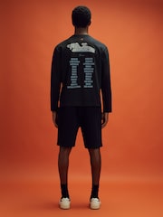 Reiss x McLaren F1 Team Black McLaren F1 Crew Neck Tour T-Shirt - Image 8 of 12
