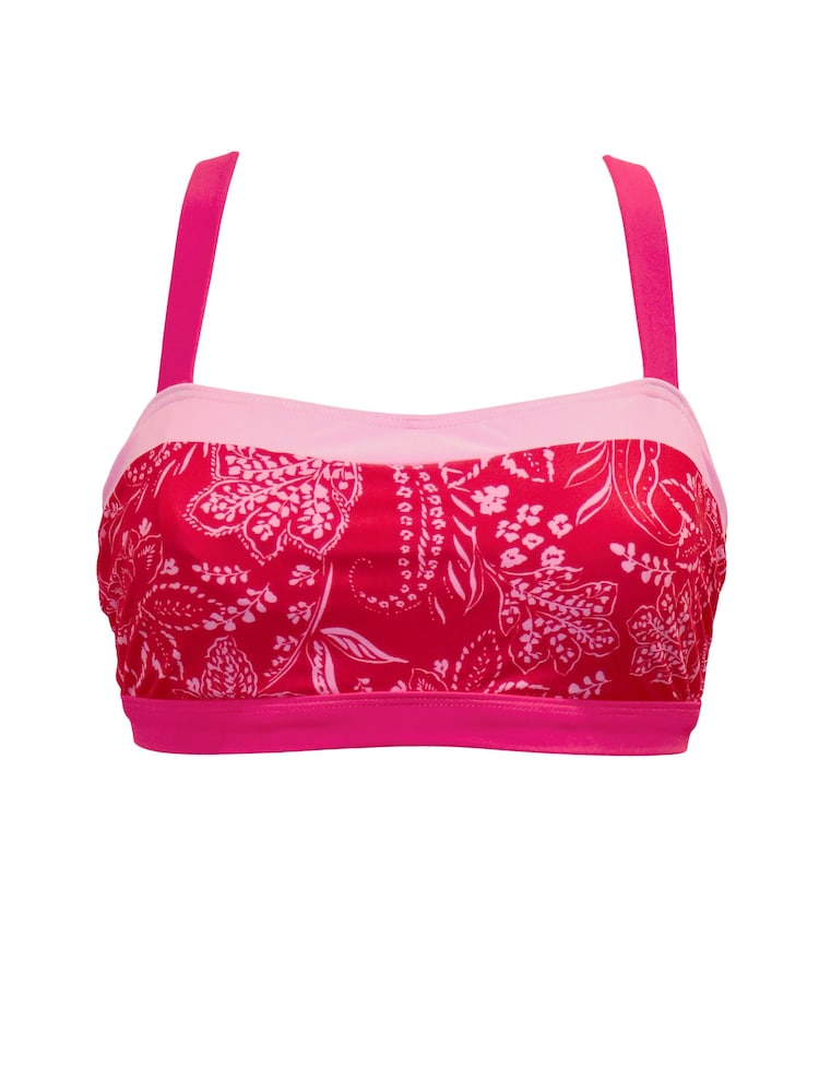 Pour Moi Red Non Padded Palm Springs Bikini Top - Image 4 of 4