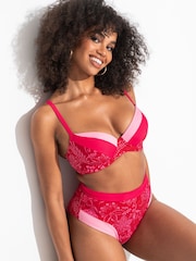 Pour Moi Red Padded Palm Springs Padded Underwired Convertible Top - Image 2 of 4