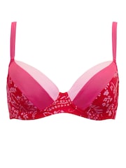 Pour Moi Red Padded Palm Springs Padded Underwired Convertible Top - Image 3 of 4