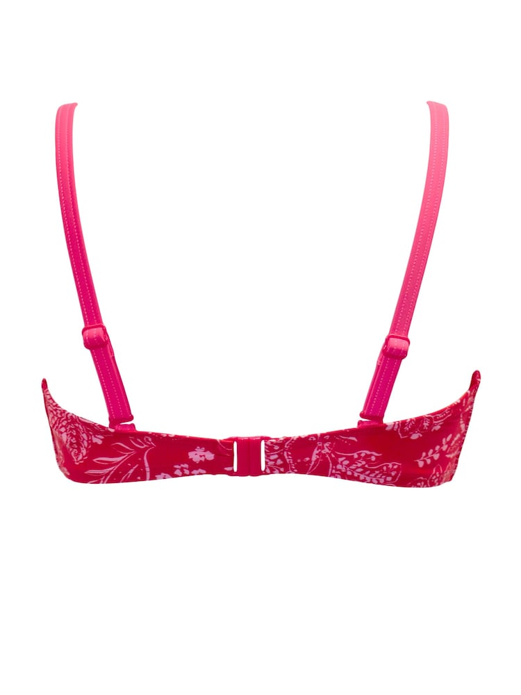 Pour Moi Red Padded Palm Springs Padded Underwired Convertible Top - Image 4 of 4