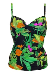 Pour Moi Black Palermo Underwired Padded Tankini - Image 3 of 4