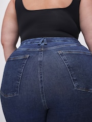 Good American Dark Blue Power Stretch Pull On Skinny Jeans - Image 7 of 7