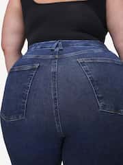 Good American Dark Blue Power Stretch Pull On Skinny Jeans - Image 9 of 13