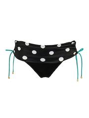Pour Moi Black Beach House Fold Over Bikini Briefs - Image 3 of 4