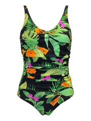Pour Moi Black Scoop Neck Tummy Control Swimsuit - Image 5 of 6