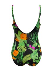 Pour Moi Black Scoop Neck Tummy Control Swimsuit - Image 6 of 6