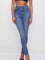 Good American Light Blue Power Stretch Pull On Skinny Jeans - Image 1 of 6