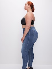 Good American Light Blue Power Stretch Pull On Skinny Jeans - Image 4 of 6