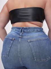 Good American Light Blue Power Stretch Pull On Skinny Jeans - Image 6 of 6