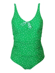 Pour Moi Green Scoop Neck Tummy Control Swimsuit - Image 5 of 6