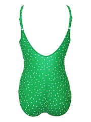 Pour Moi Green Scoop Neck Tummy Control Swimsuit - Image 6 of 6