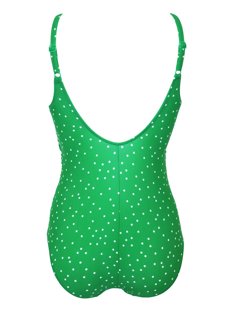 Pour Moi Green Scoop Neck Tummy Control Swimsuit - Image 6 of 6