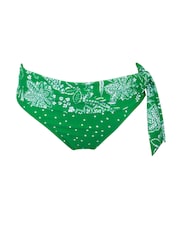 Pour Moi Green Leaf Roll Top Getaway Briefs - Image 3 of 4