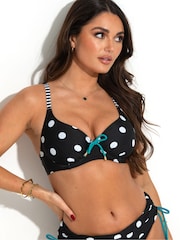 Pour Moi Black Beach House Underwired Non Padded Bikini Top - Image 1 of 4