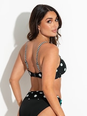 Pour Moi Black Beach House Underwired Non Padded Bikini Top - Image 2 of 4