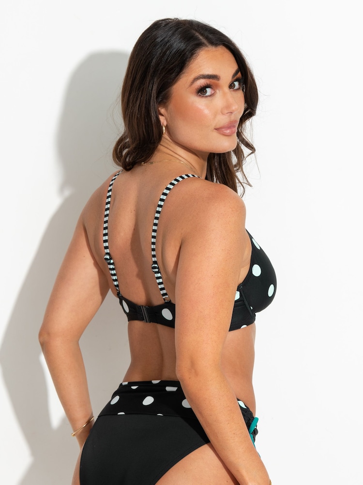 Pour Moi Black Beach House Underwired Non Padded Bikini Top - Image 2 of 4