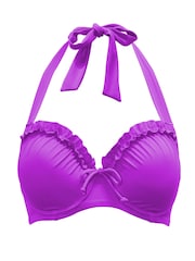 Pour Moi Purple Ocean Breeze Underwired Padded Bikini Top - Image 3 of 4