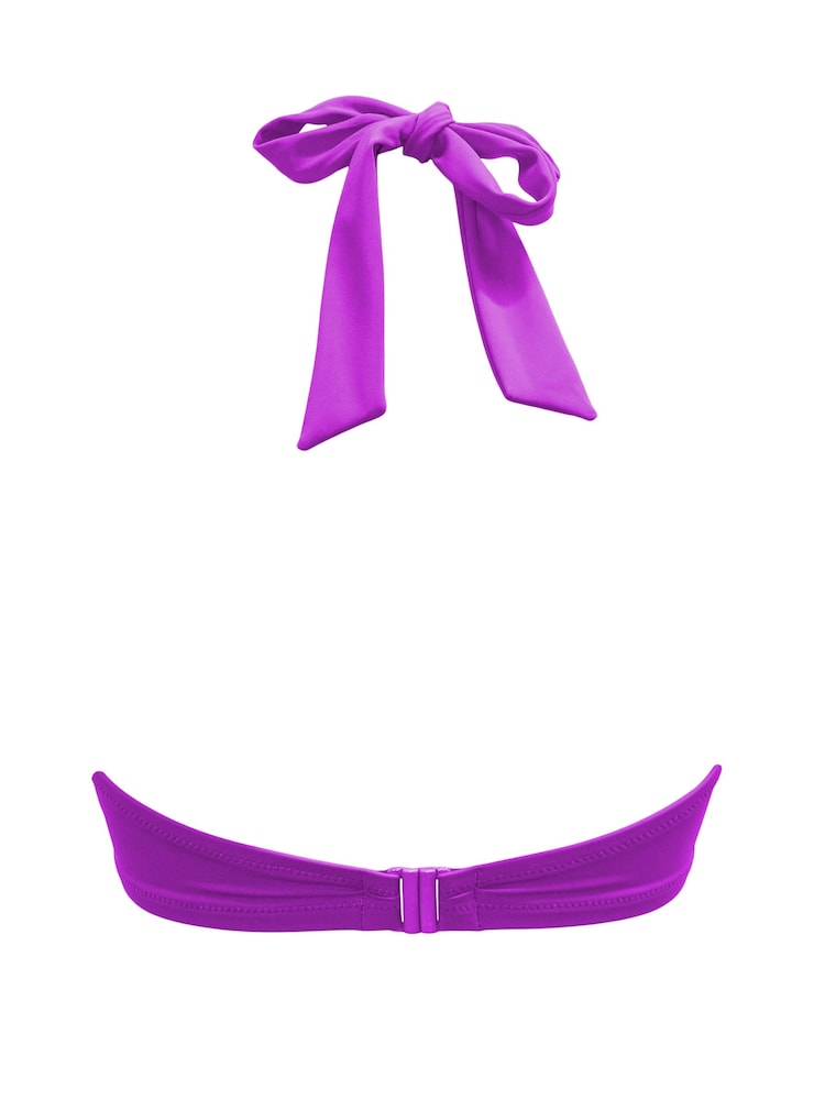 Pour Moi Purple Ocean Breeze Underwired Padded Bikini Top - Image 4 of 4